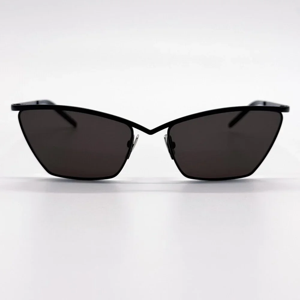 NEW SAINT LAURENT SUNGLASSES SL637 001 BLACK CAT EYE WOMEN EYEWEAR SL 637 001